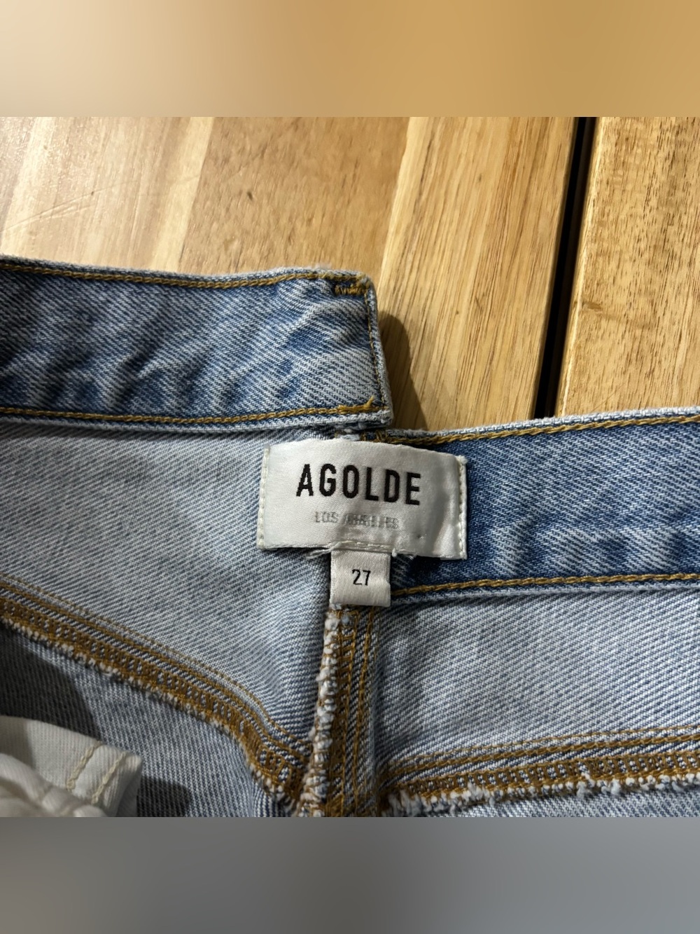 AGOLDE Criss Cross Straight Jeans - Picture 7 of 8